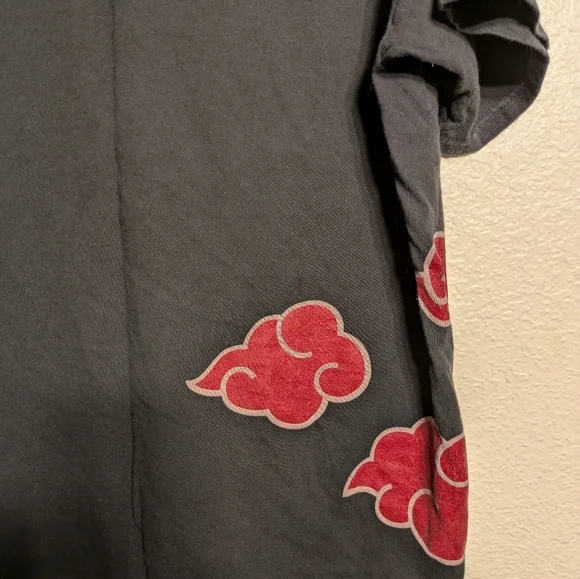 Naruto Black and Red Graphic Men's Shirt Size Xl Pre-owned Ripple Function - Picture 3 of 5